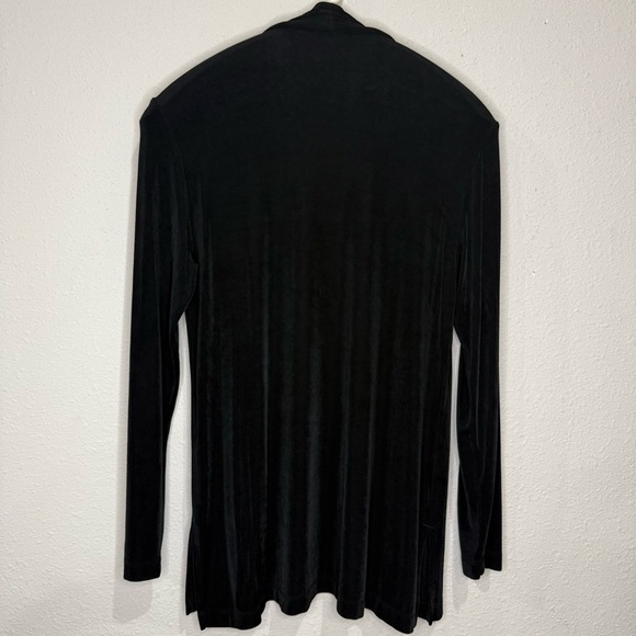 Chico’s Travelers Cardigan Open Front Black Women’s Size 8 Small (Chico’s 1) - Picture 3 of 10